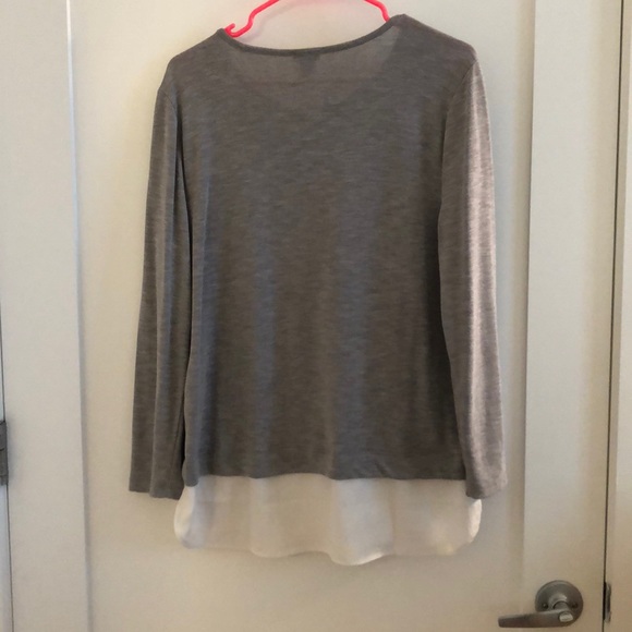Jcrew grey with white top. Like new size large - Picture 3 of 4
